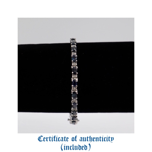 Jewelry - Diamond and sapphire bracelet.